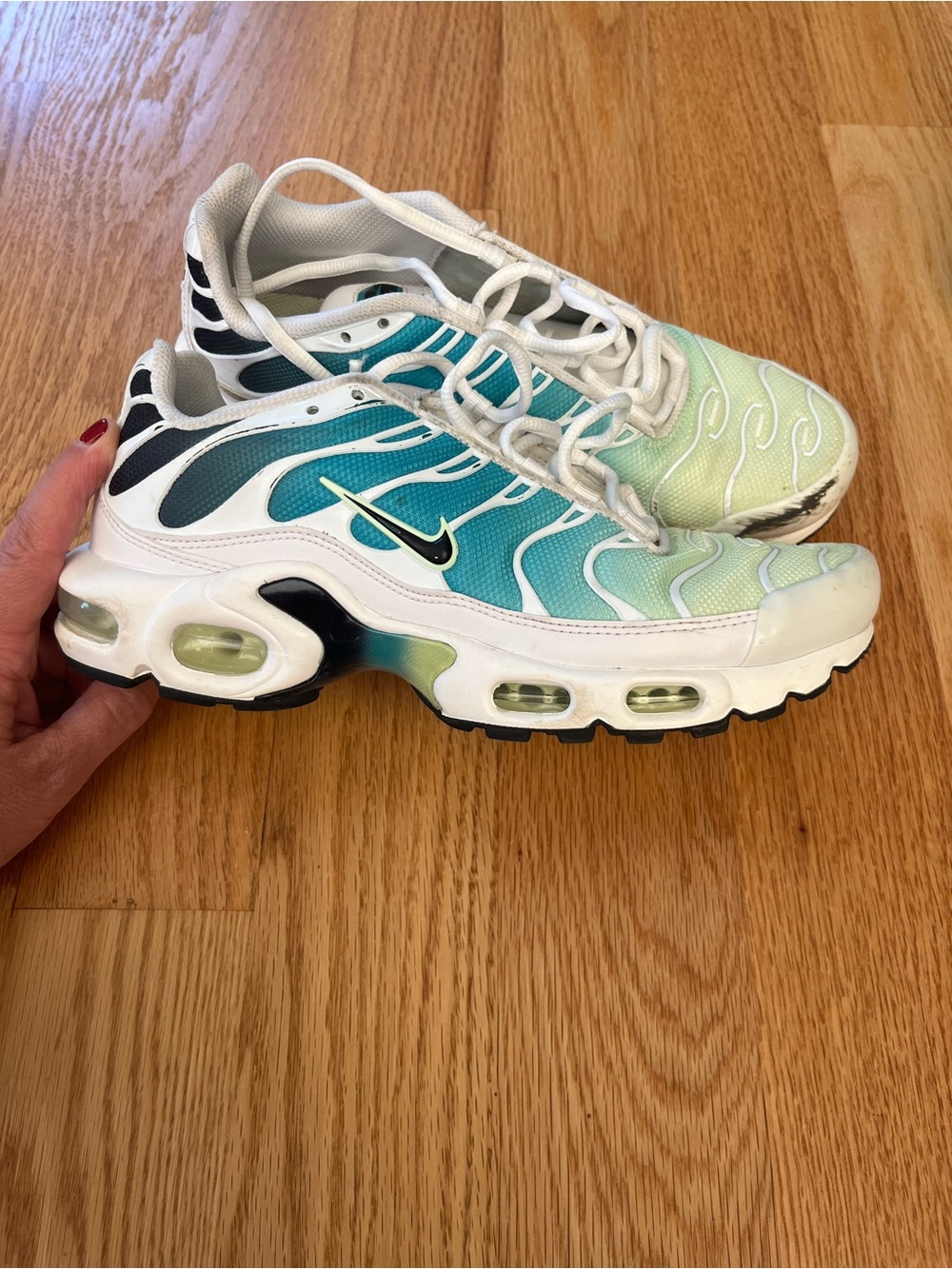 Nike Women’s Gradient Teal & White Air Max Sneakers